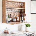 Wall Mounted Bar Cabinet Design