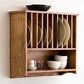 Wall Mounted Wooden Dish Rack
