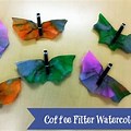 Watercolor Coffee Filter Bat