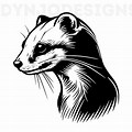 Weasel Clip Art Black and White