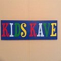 Welcome to the Kids Cave Sign