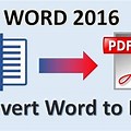 Word Document to PDF Free Online