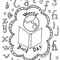 World Book Day Colouring Sheets
