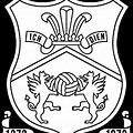 Wrexham FC Badge Black and White SVG
