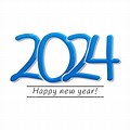 Year Text in Blue PNG Image