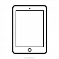 iPad Black and White Cartoon
