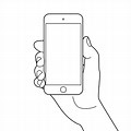 iPhone Holding Hand Drawing