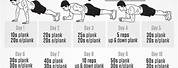 30-Day Plank Challenge Men