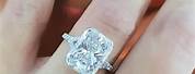 5 Carat Diamond Engagement Ring On Hand