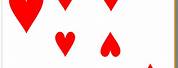 6 of Hearts Card PNG