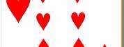 8 Hearts Playing Card