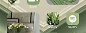 Aesthetic Widgets Green and Brown