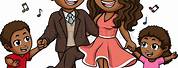 African American Family Clip Art