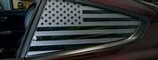 American Flag Car Window Decal