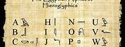 Ancient Egypt Writing Hieroglyphics