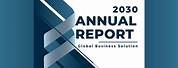 Annual Report Front Page Template