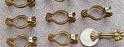 Antique Brass Curtain Clips
