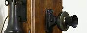 Antique Wooden Wall Telephone