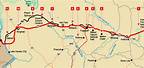 Arizona Route 66 Map with Attractions