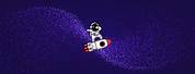 Astronaut Cartoon Wallpaper Dekstop Ultra HD