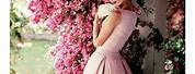 Audrey Hepburn Pink Dress Painting