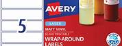 Avery Water Bottle Labels