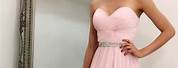 Baby Pink Evening Dresses