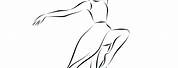 Ballet Dancer Sketch Outline