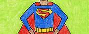 Batman Drawing of Superman for Kids