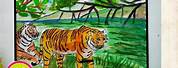 Bengal Tiger Poster-Making Drawing
