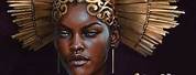 Black Art African Queen with Crown