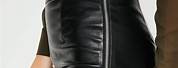 Black Leather Zipper Trousers