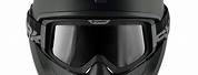 Black Motorcycle Helmet Front View