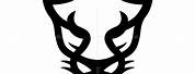 Black Panther Face Logo Gold