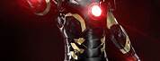 Black and Gold Futuristic Iron Man Suit