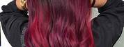 Black and Red Ombre Hair Color