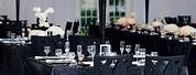 Black and White Wedding Reception Decorations