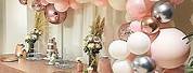 Blush Pink and Rose Gold Party Decor