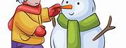 Build a Snowman Clip Art