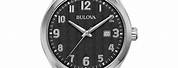 Bulova Men's Leather Strap Watch