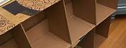 Cardboard Box Shelves DIY