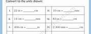 Centimeters and Millimeters Worksheet Answer