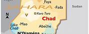 Chad Africa Physical Map