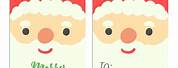 Christmas Gift Tags Printable Santa Claus