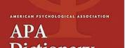 Cite APA Dictionary of Psychology