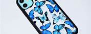 Clear Blue Butterfly Case iPhone XR