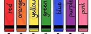 Color Chart Crayon Template