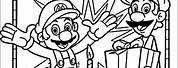 Coloring Pages From Super Mario Happy Birthday