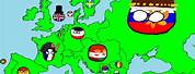 Countryballs Map Europe WW1