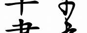 Cursive Script Chinese Calligraphy